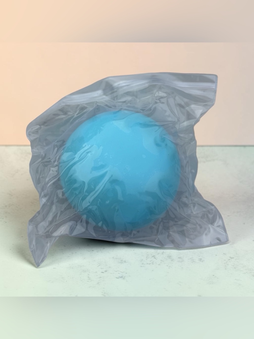 Fluffy squishy jumbo stress ball